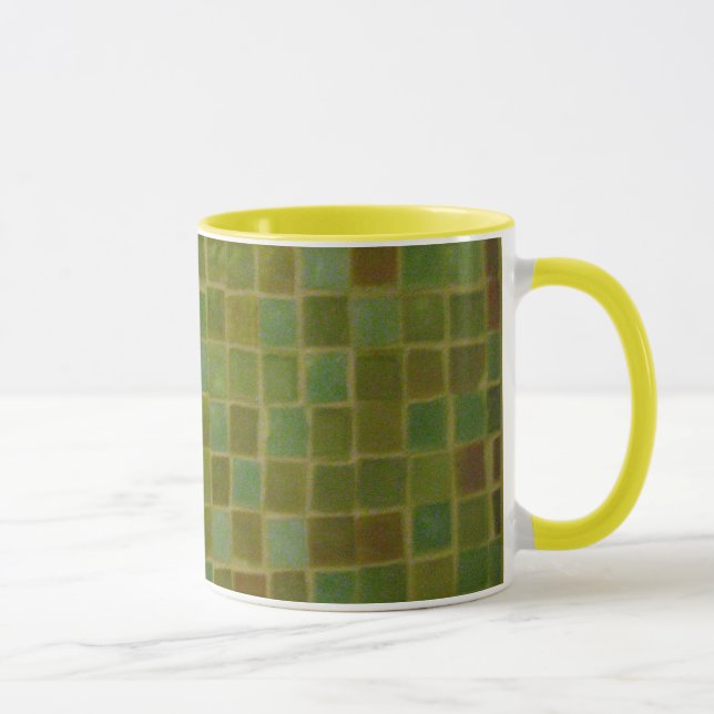 Green Squares Coffee Mug (Right)