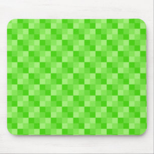 Green Squares Mouse Mat