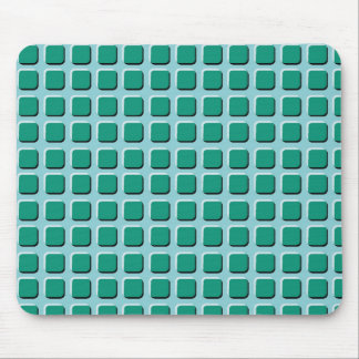 Green Squares Mouse Mat
