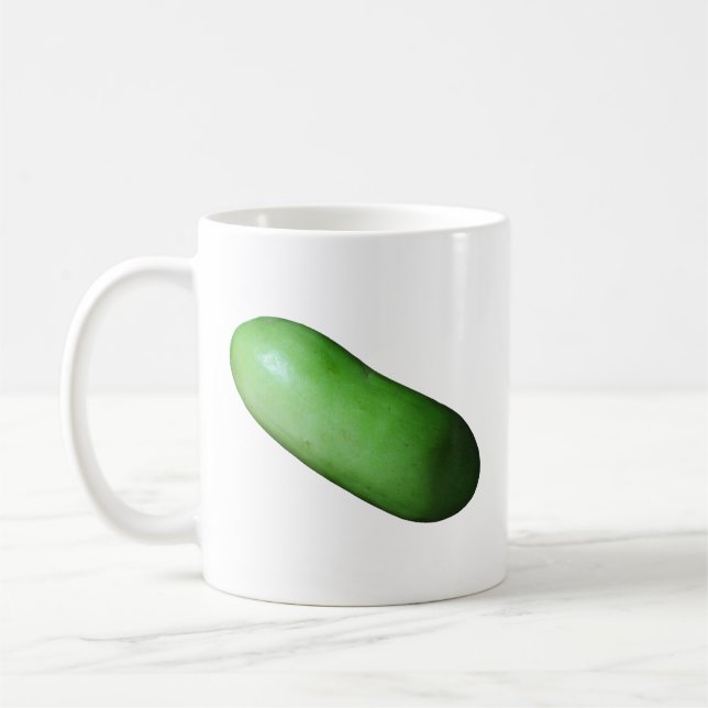 Green Squash (Winter Melon) Coffee Mug (Left)
