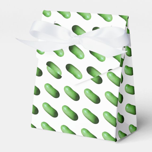 Green Squash (Winter Melon) Favour Box (Front Side)