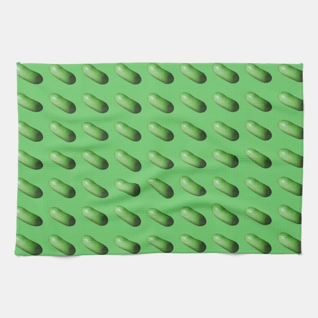 Green Squash (Winter Melon) Tea Towel (Horizontal)