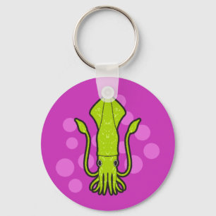Green Squid Keychains
