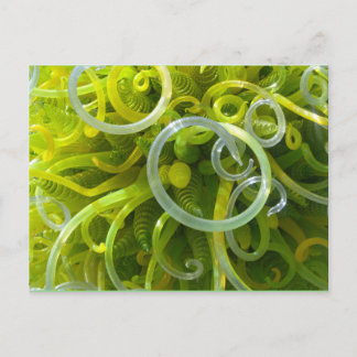 Green Squiggly Postcard