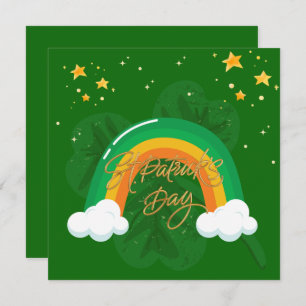 Green St. Patrick's Day Holiday Card