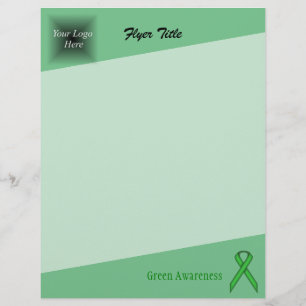 Green Standard Ribbon by Kenneth Yoncich Flyer