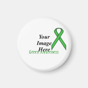Green Standard Ribbon by Kenneth Yoncich Magnet