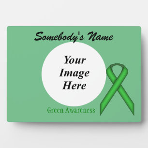 Green Standard Ribbon Template by Kenneth Yoncich Plaque