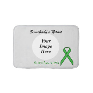 Green Standard Ribbon Tmpl by Kenneth Yoncich Bath Mat