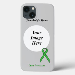 Green Standard Ribbon Tmpl by Kenneth Yoncich iPhone 13 Case
