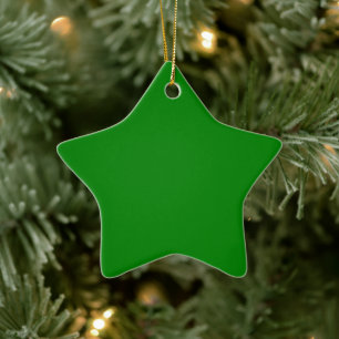 Green Star Ceramic Tree Decoration