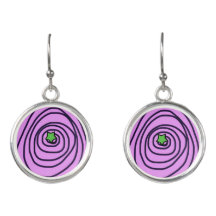 Green Star Earrings
