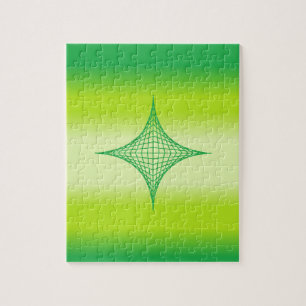 Green Star Jigsaw Puzzle