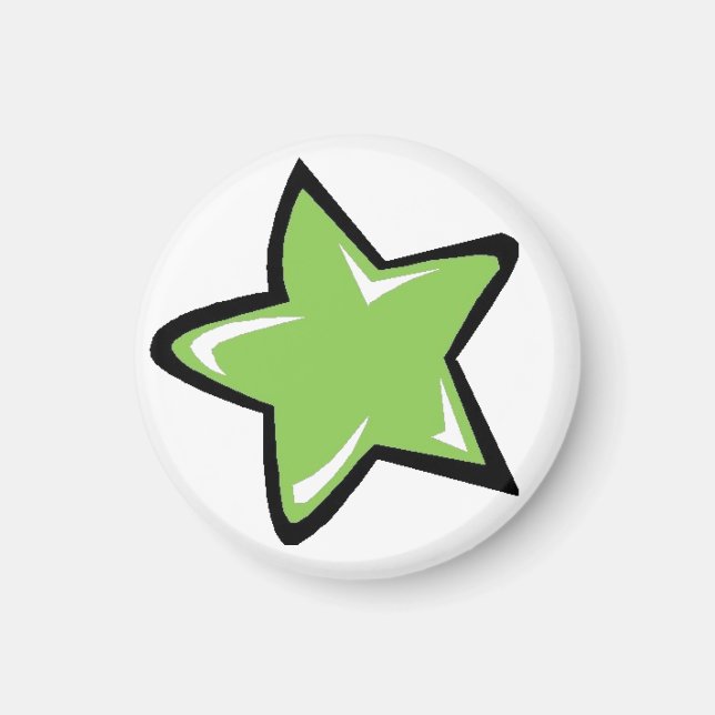 Green Star Magnet (Front)