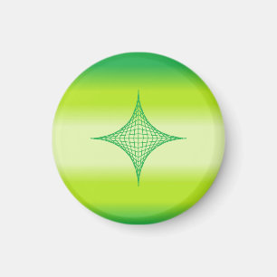 Green Star Magnet (round)