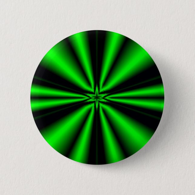 green star of hope 6 cm round badge (Front)