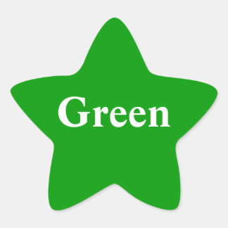 Green star Sticker