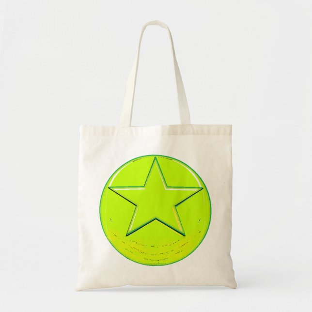Green Star   Tote Bag (Front)