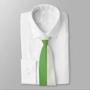 Green, Star White And Red Vertical Color Blocks Tie