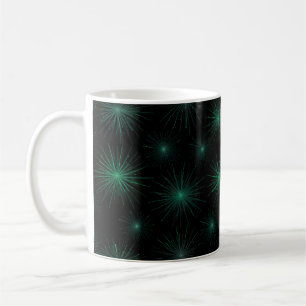 Green Starburst Coffee Mug