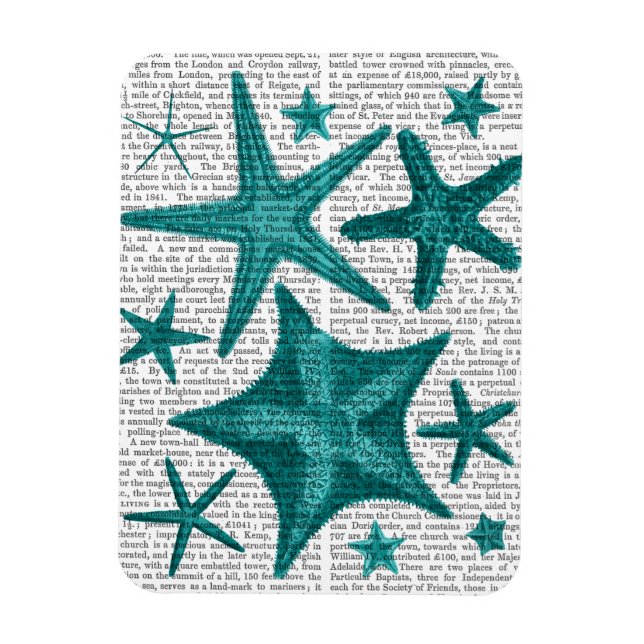 Green Starfish Collection 2 Magnet (Vertical)