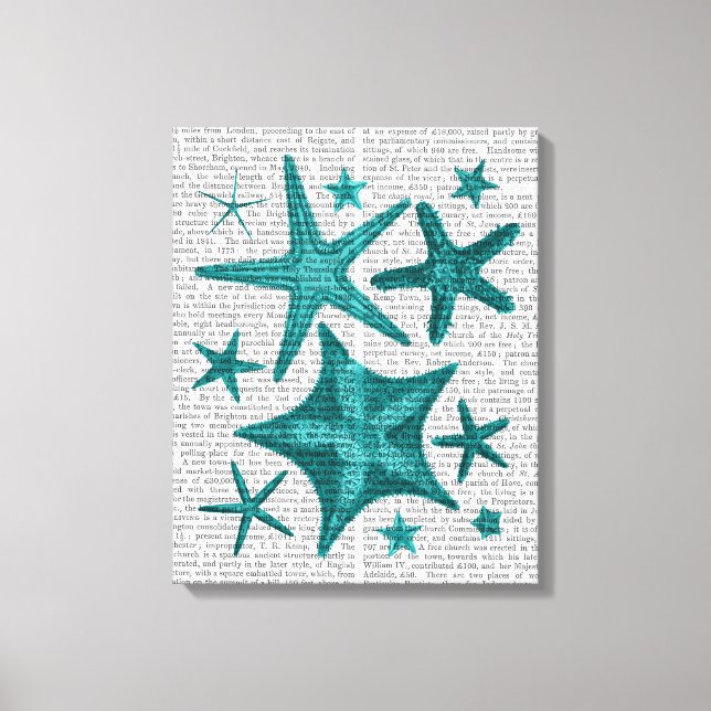 Green Starfish Collection Canvas Print (Front)
