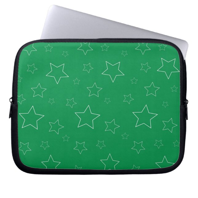 Green Stars Electronics Bag (Front)