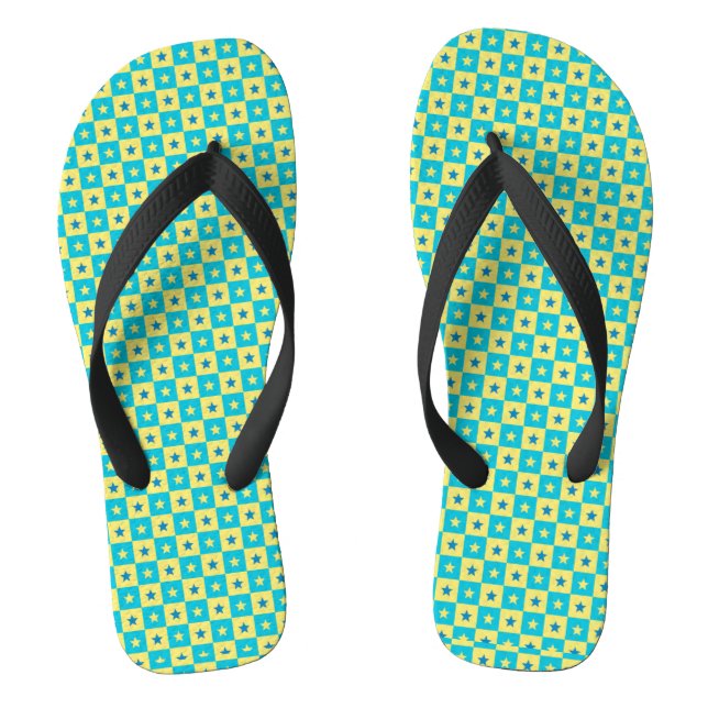 green stars  flip flops (Footbed)