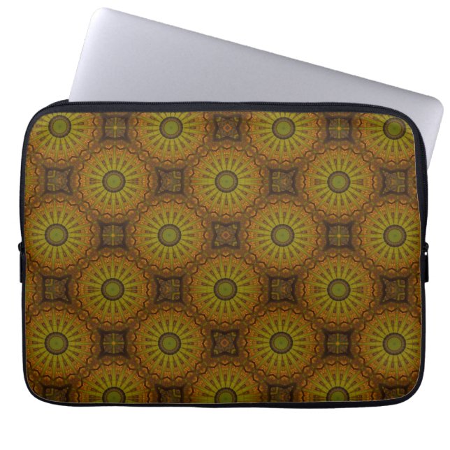 Green Stars Laptop Sleeve (Front)