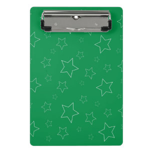 Green Stars Mini Clipboard