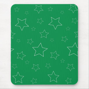 Green Stars Mousepad