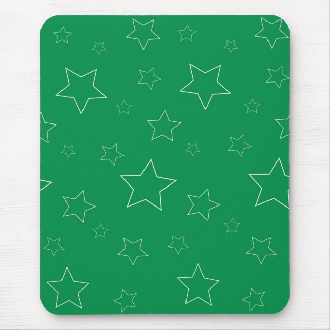 Green Stars Mousepad (Front)