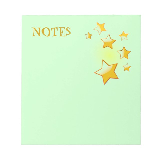Green Stars Notepad (Front)