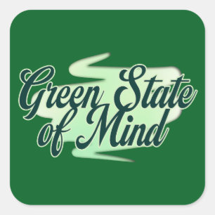 Green State of Mind St Patrick’s Day - Autocolante Square Sticker
