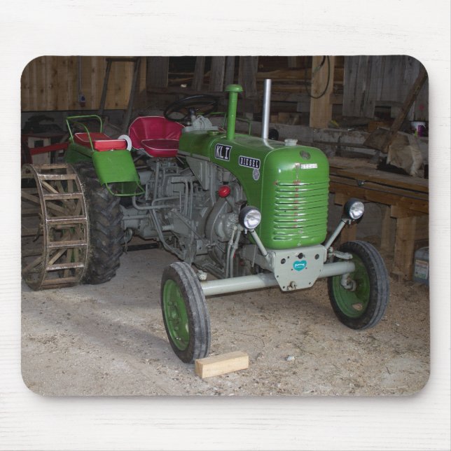 Green Steyr Tractor KL I Mouse Mat (Front)