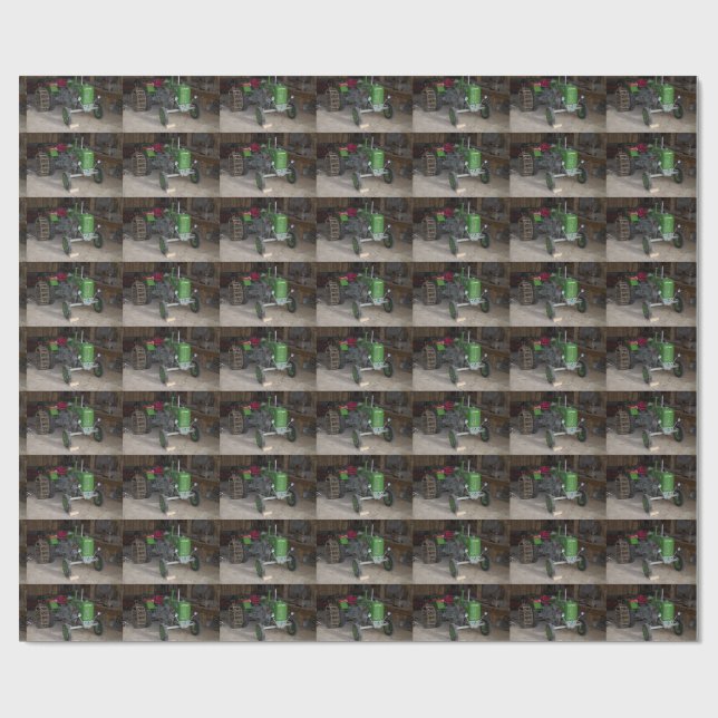 Green Steyr Tractor KL I Wrapping Paper (Flat)