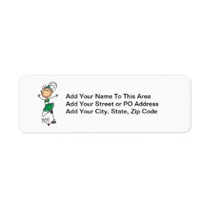 Green Stick Figure Cheerleader t-shirts and Gifts
