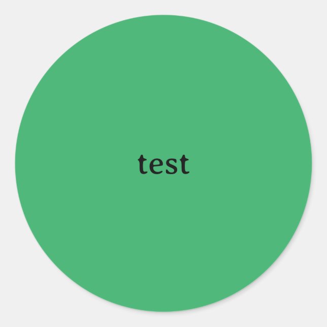 green sticker testing .co.uk (Front)