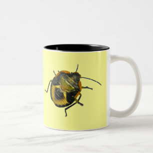 Green Stink Bug Nymph Coordinating Items Two-Tone Coffee Mug