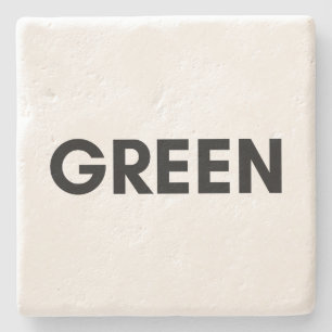 green stone coaster