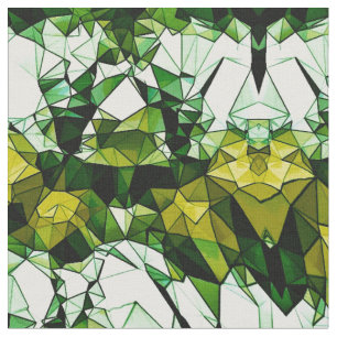 Green Stone Mosaic Patterned Fabric