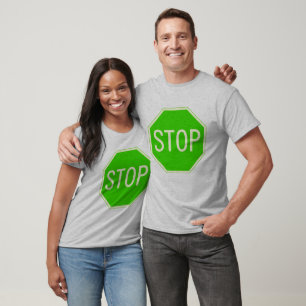 Green Stop Sign Shirt