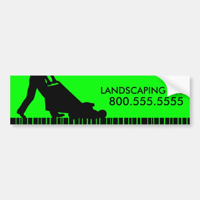 green streak landscaping llc bumper sticker (Front)