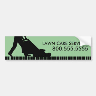 green streak lawn care services bumper sticker