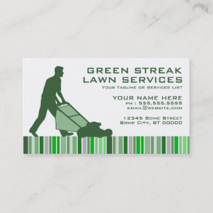 green streak lawn services loyalty card