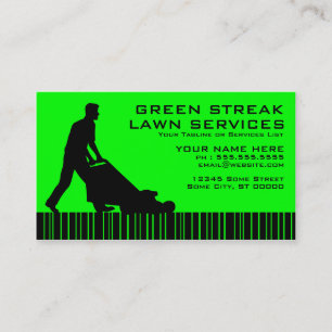 green streak lawn services loyalty card