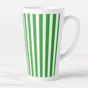 Green Stripe Latte Mug