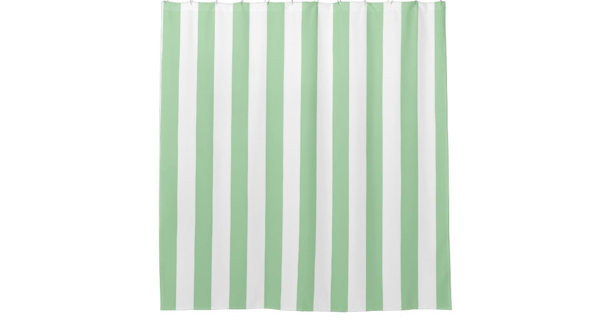 Green striped Shower Curtain Zazzle