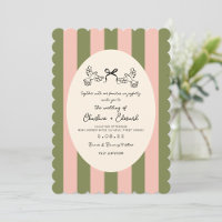 Green Striped Star Wedding 
