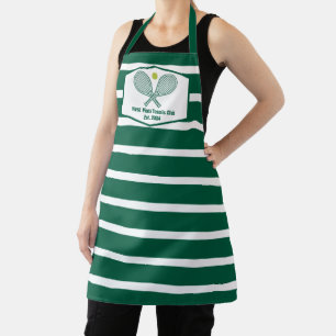 Green Striped Tennis Custom Country Club Apron